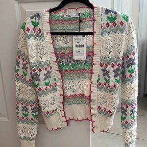 Zara Floral Cardigan